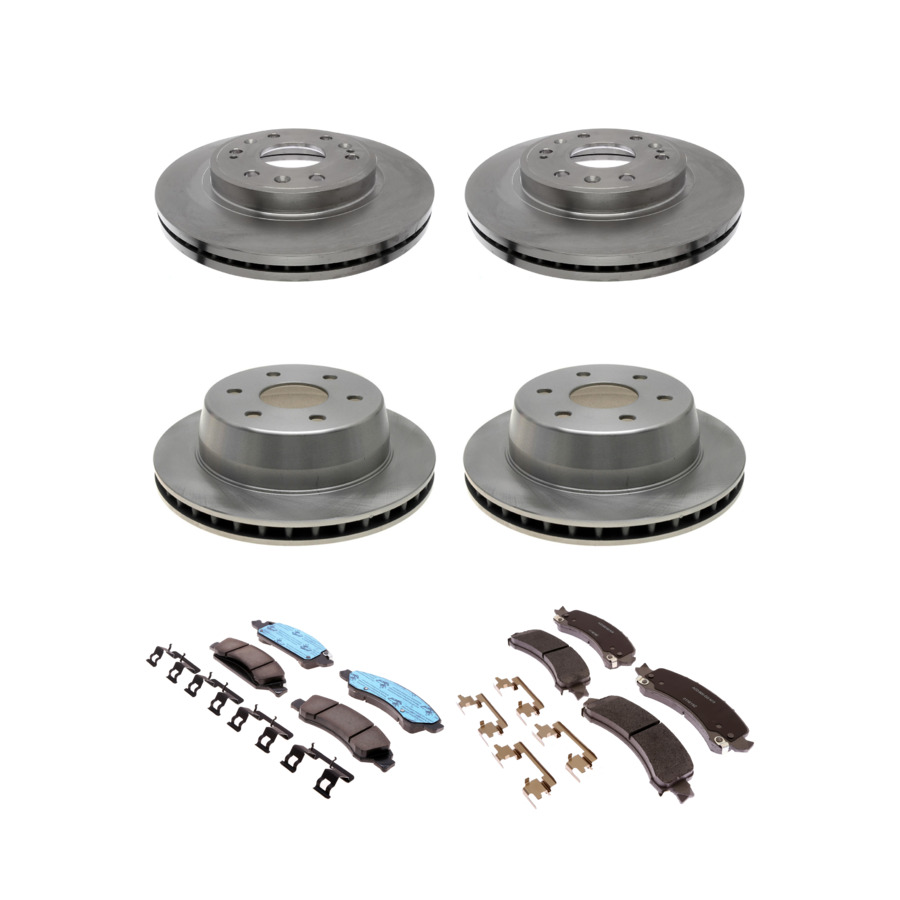 ACDelco Disc Brake Pads and Rotors Kit Front Rear For 2014 Chevrolet Express