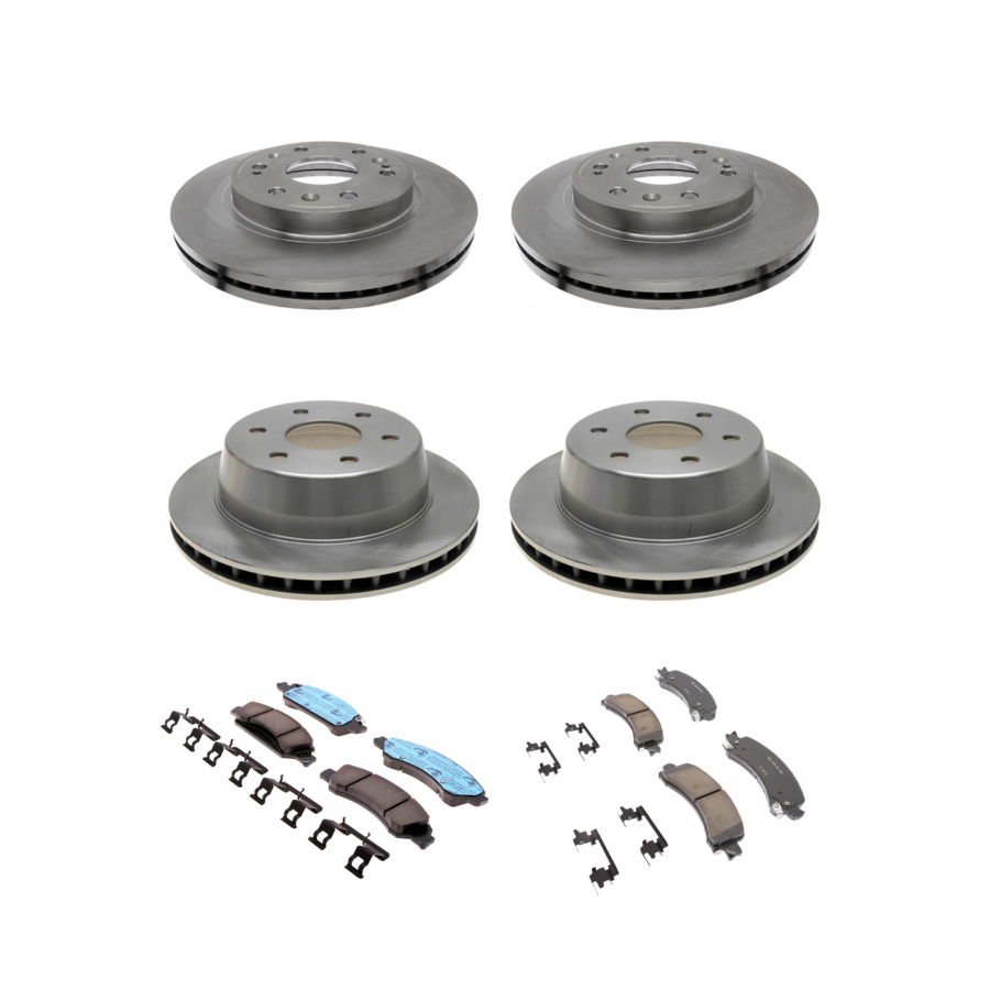 ACDelco Disc Brake Pads and Rotors Kit Front Rear For 2014 Chevrolet Express