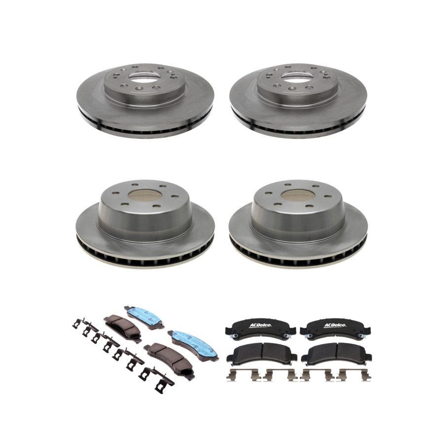 ACDelco Disc Brake Pads and Rotors Kit Front Rear For 2014 Chevrolet Express