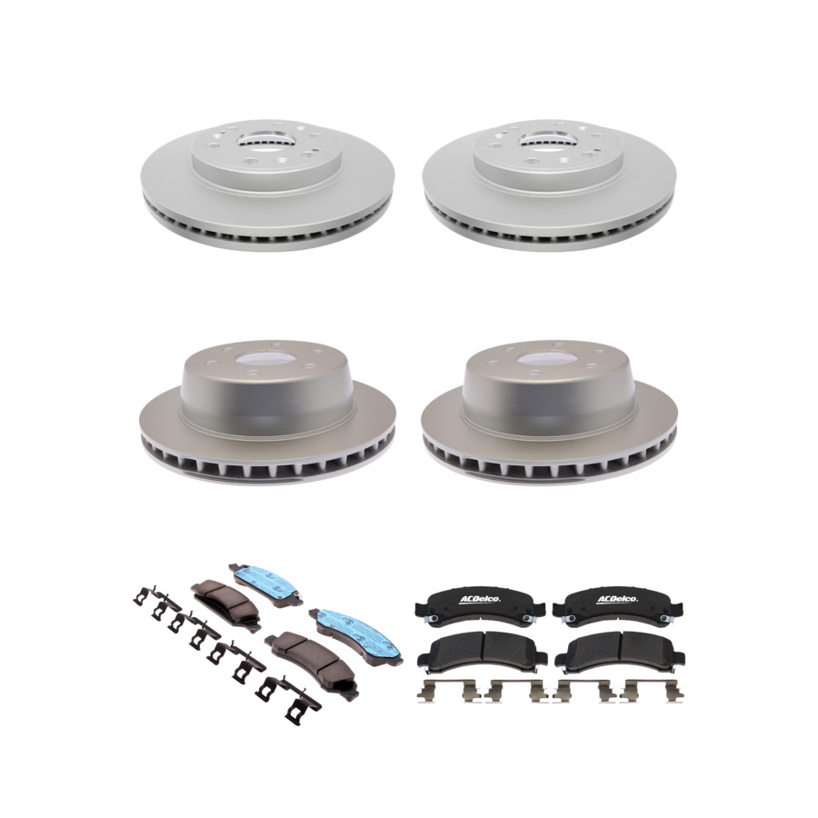 ACDelco Disc Brake Pads and Rotors Kit Front Rear For 2014 Chevrolet Express