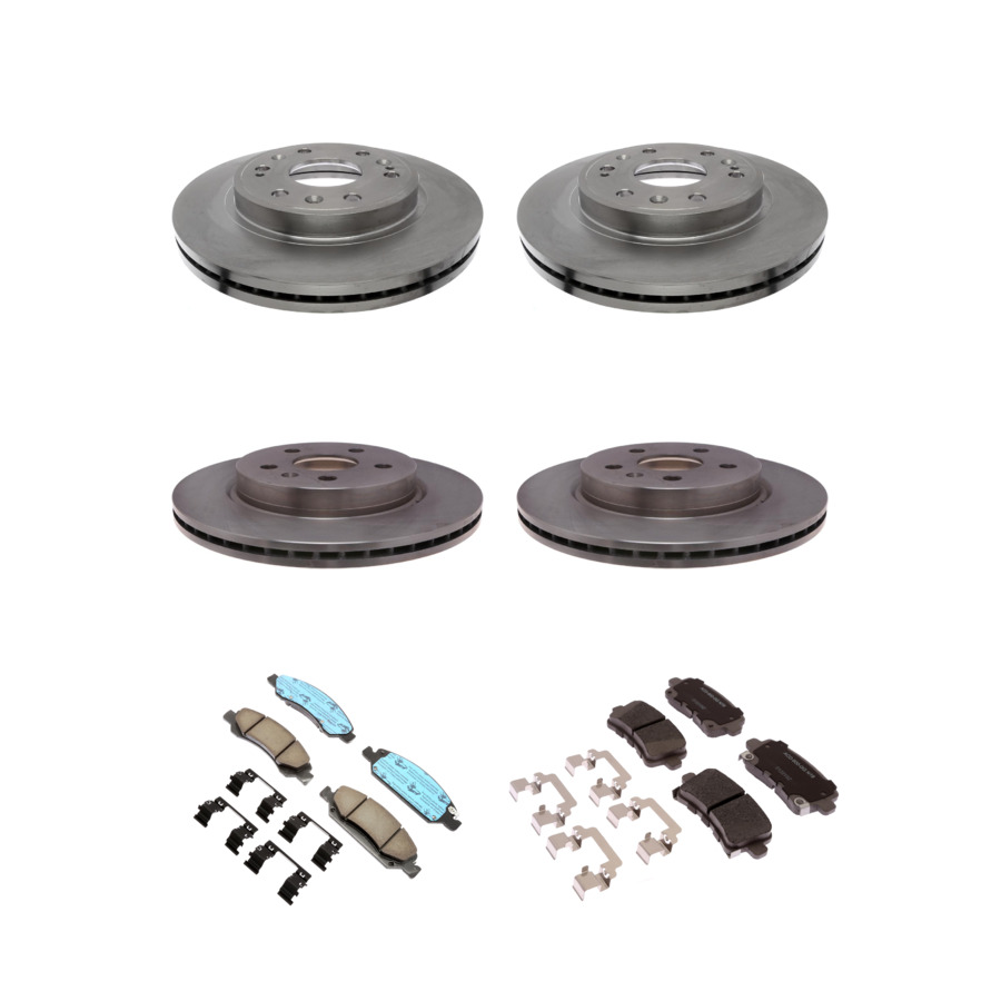 ACDelco Disc Brake Pads and Rotors Kit Front Rear For 2013-2019 Cadillac XTS
