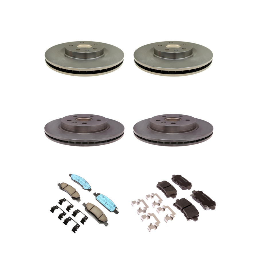 ACDelco Disc Brake Pads and Rotors Kit Front Rear For 2013-2019 Cadillac XTS