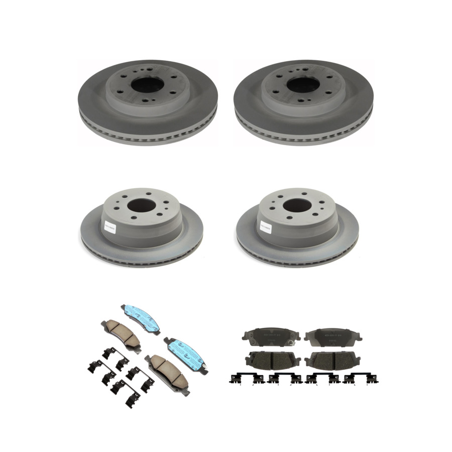 ACDelco Disc Brake Pads and Rotors Kit Front Rear For 14-20 Chevrolet Tahoe