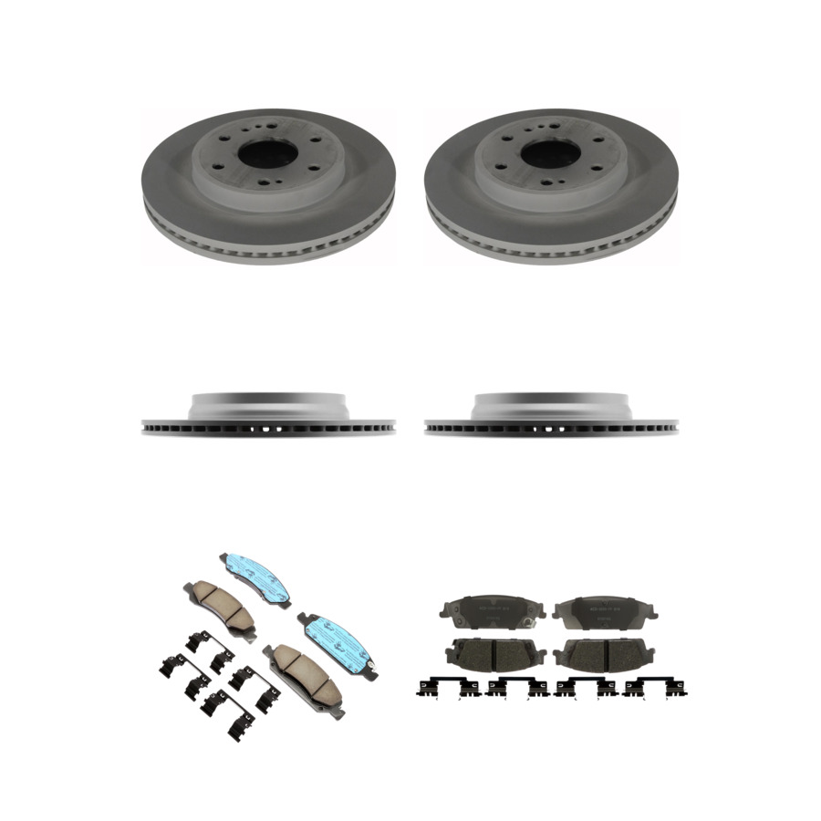 ACDelco Disc Brake Pads and Rotors Kit Front Rear For 2019 Chevrolet Silverado