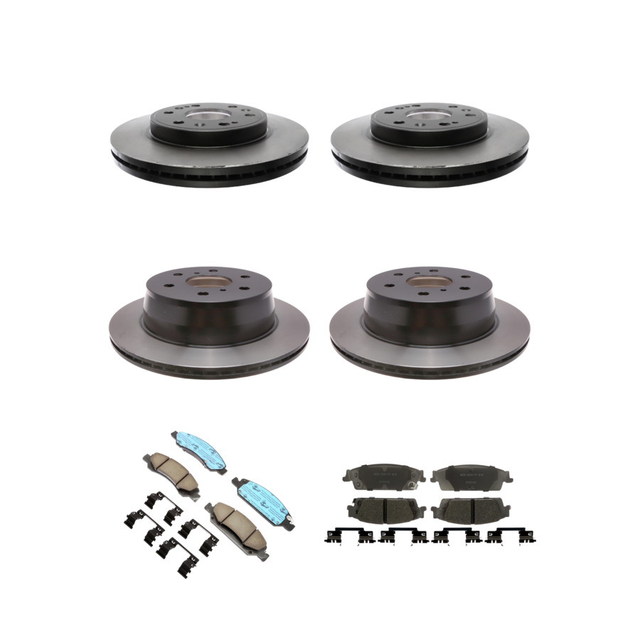 ACDelco Disc Brake Pads and Rotors Kit Front Rear For 14-20 Chevrolet Tahoe