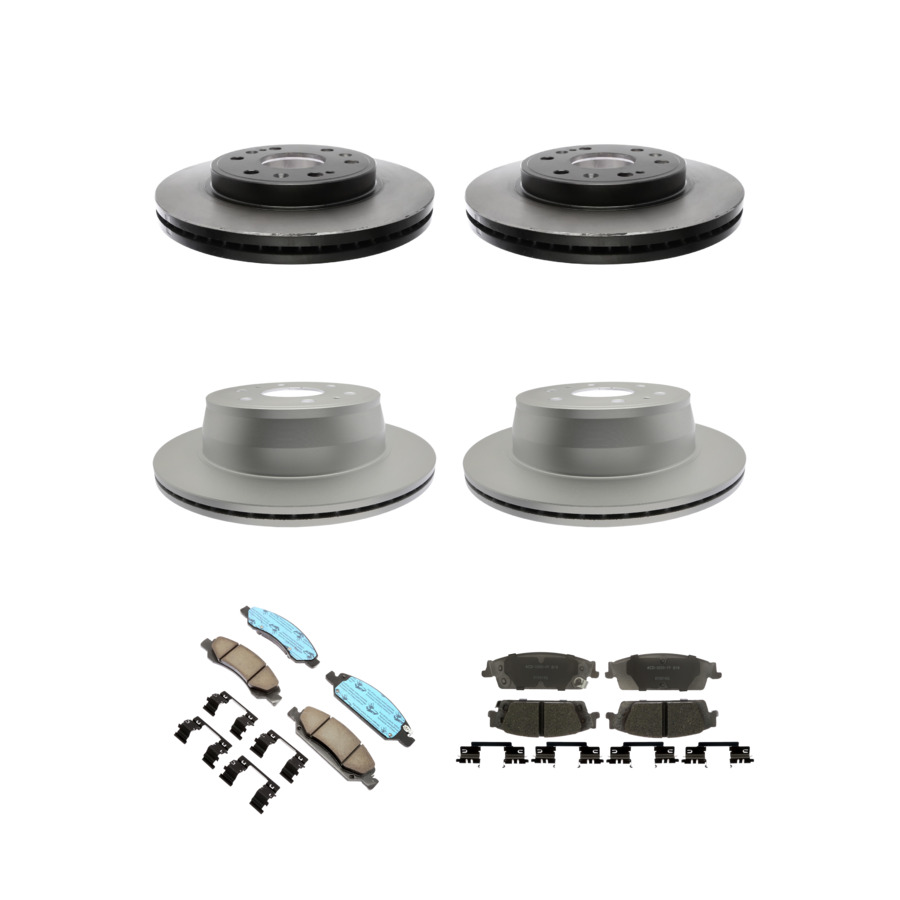 ACDelco Disc Brake Pads and Rotors Kit Front Rear For 14-20 Chevrolet Tahoe