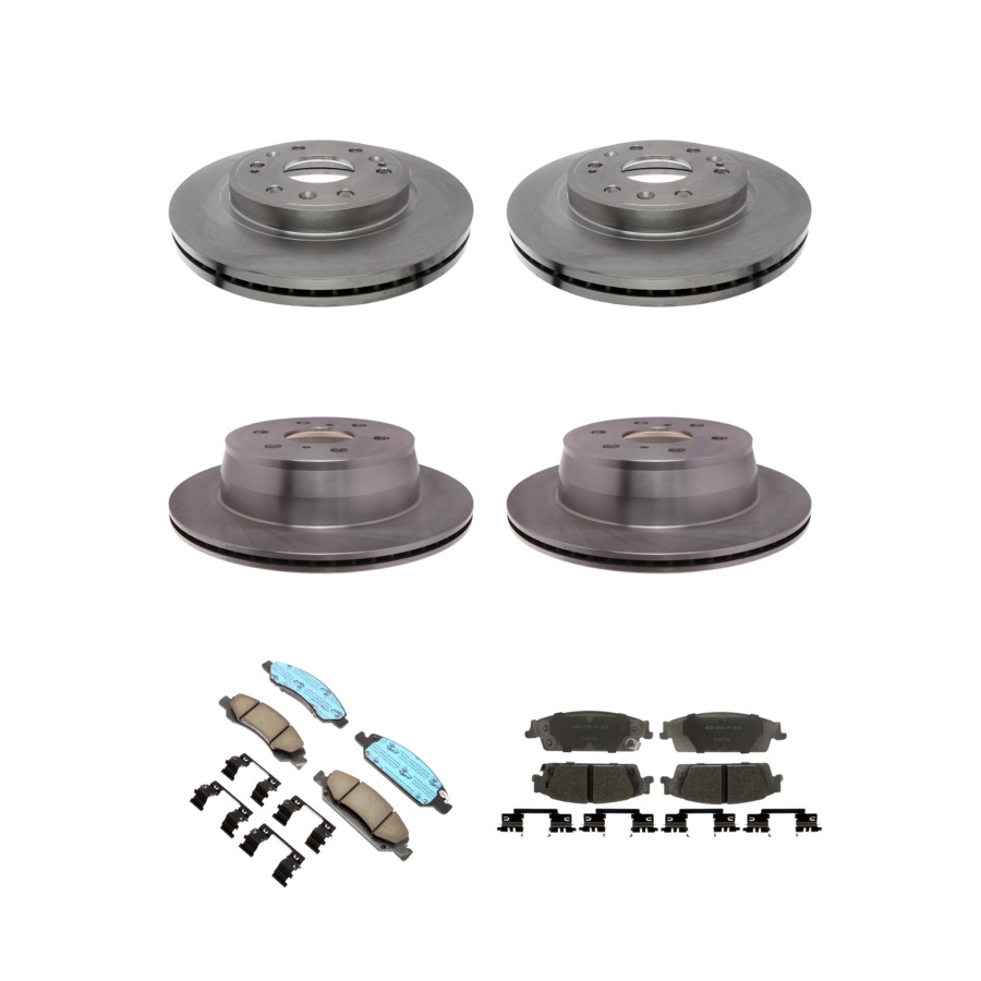 ACDelco Disc Brake Pads and Rotors Kit Front Rear For 14-20 Chevrolet Tahoe