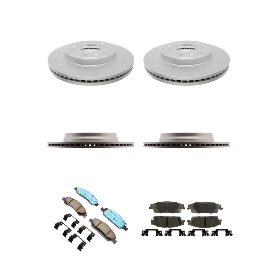 ACDelco Disc Brake Pads and Rotors Kit Front Rear For 2019 Chevrolet Silverado