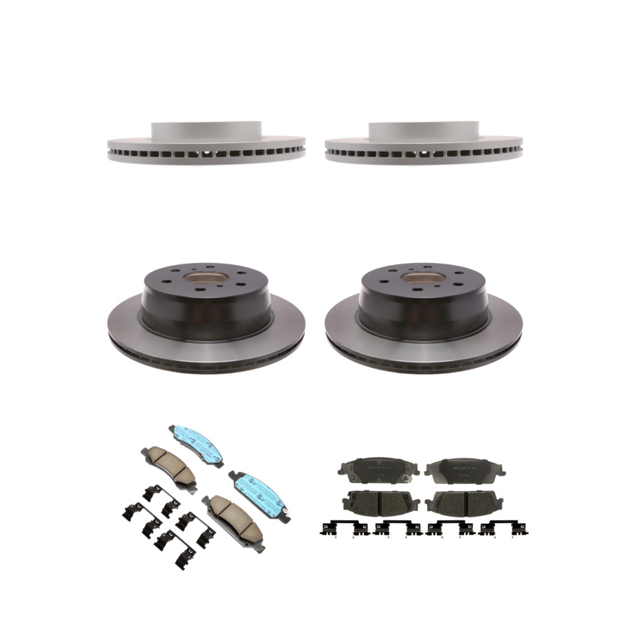 ACDelco Disc Brake Pads and Rotors Kit Front Rear For 2019 Chevrolet Silverado