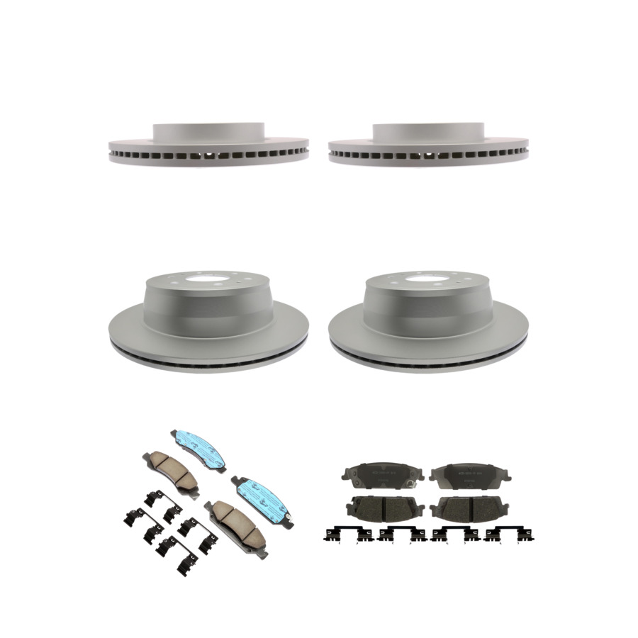ACDelco Disc Brake Pads and Rotors Kit Front Rear For 2019 Chevrolet Silverado