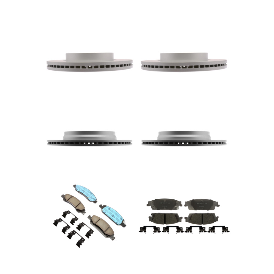 ACDelco Disc Brake Pads and Rotors Kit Front Rear For 2019 Chevrolet Silverado