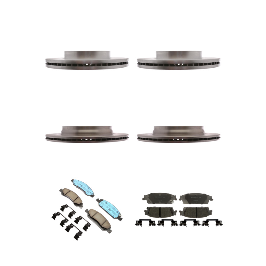 ACDelco Disc Brake Pads and Rotors Kit Front Rear For 2019 Chevrolet Silverado