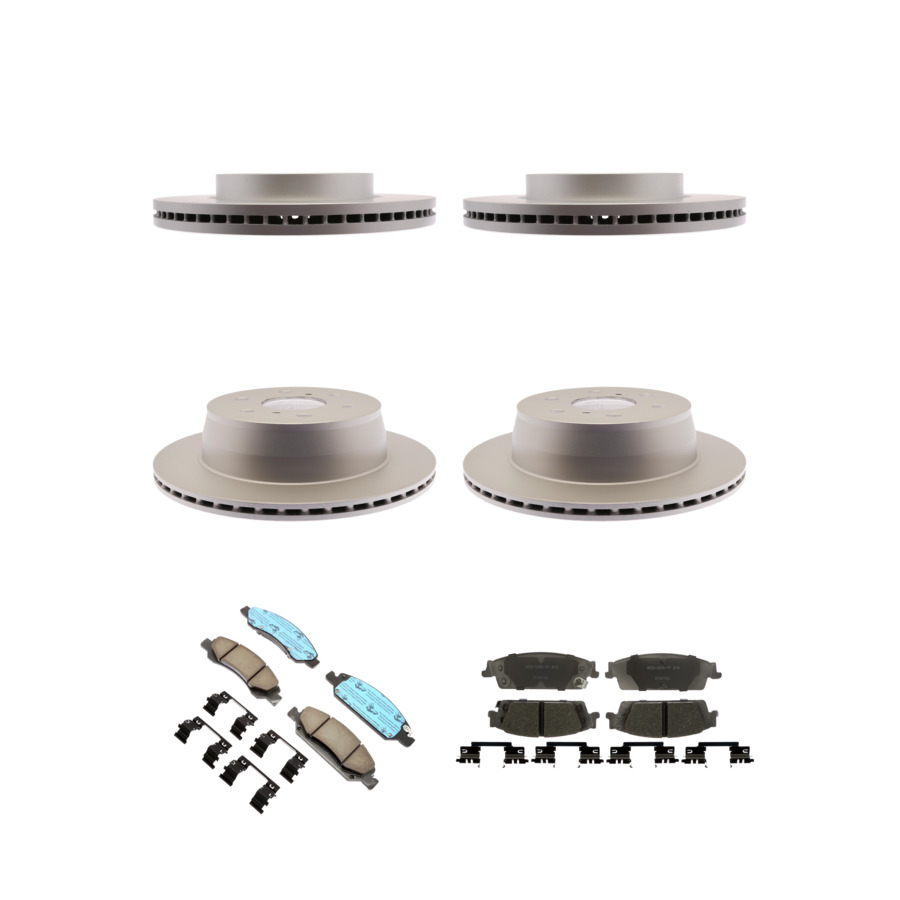 ACDelco Disc Brake Pads and Rotors Kit Front Rear For 2019 Chevrolet Silverado