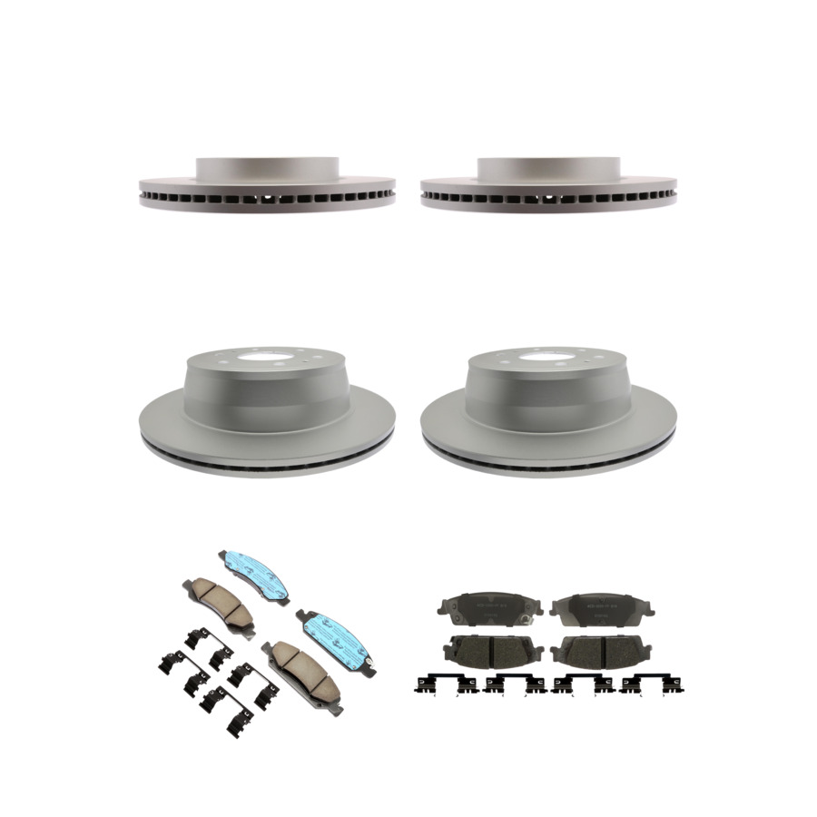 ACDelco Disc Brake Pads and Rotors Kit Front Rear For 2019 Chevrolet Silverado
