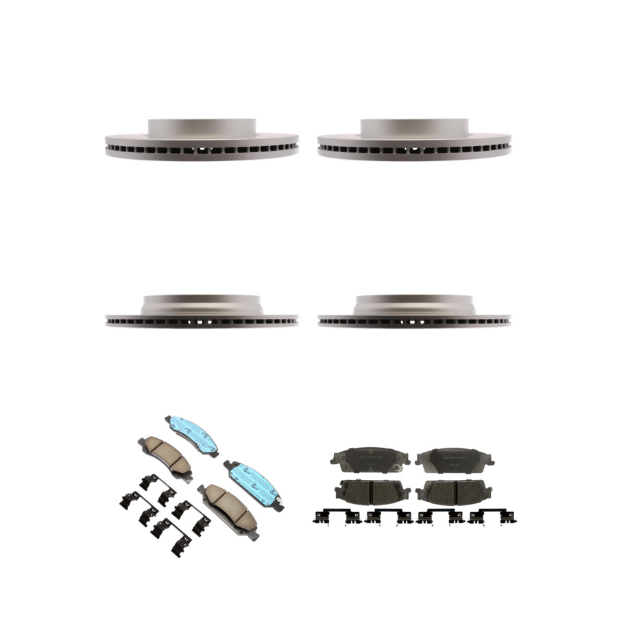 ACDelco Disc Brake Pads and Rotors Kit Front Rear For 2019 Chevrolet Silverado