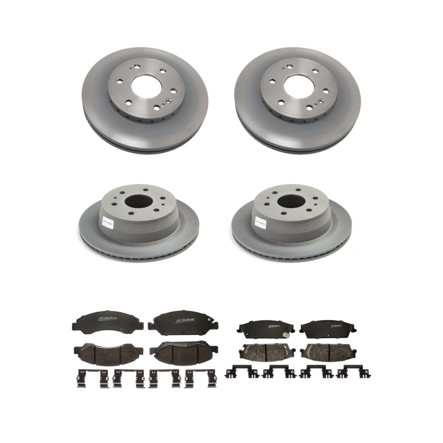 ACDelco Disc Brake Pads and Rotors Kit Front Rear For 15-20 Chevrolet Tahoe GMC