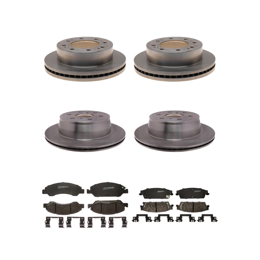 ACDelco Disc Brake Pads and Rotors Kit Front Rear For 17-19 Chevrolet Suburban