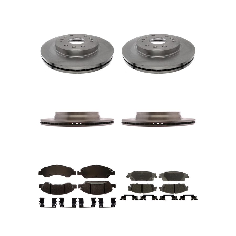 ACDelco Disc Brake Pads and Rotors Kit Front Rear For 2019 Chevrolet Silverado