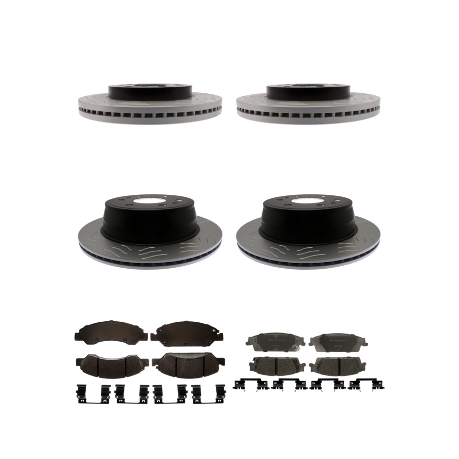 ACDelco Disc Brake Pads and Rotors Kit Front Rear For 14-20 Chevrolet Tahoe