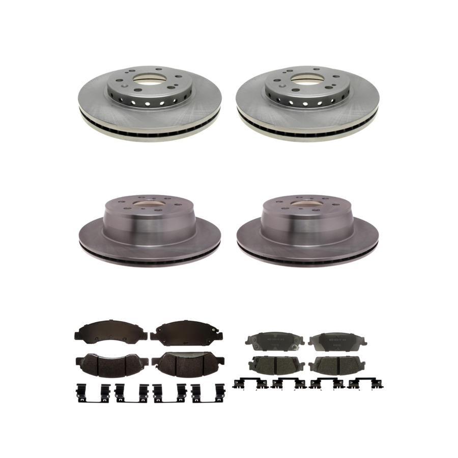 ACDelco Disc Brake Pads and Rotors Kit Front Rear For 15-20 Chevrolet Tahoe GMC