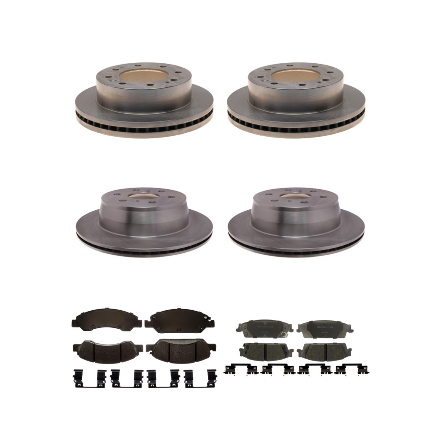 ACDelco Disc Brake Pads and Rotors Kit Front Rear For 17-19 Chevrolet Suburban