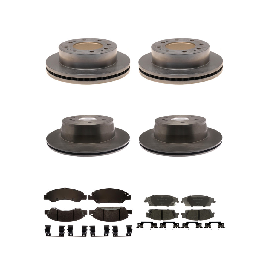 ACDelco Disc Brake Pads and Rotors Kit Front Rear For 17-19 Chevrolet Suburban