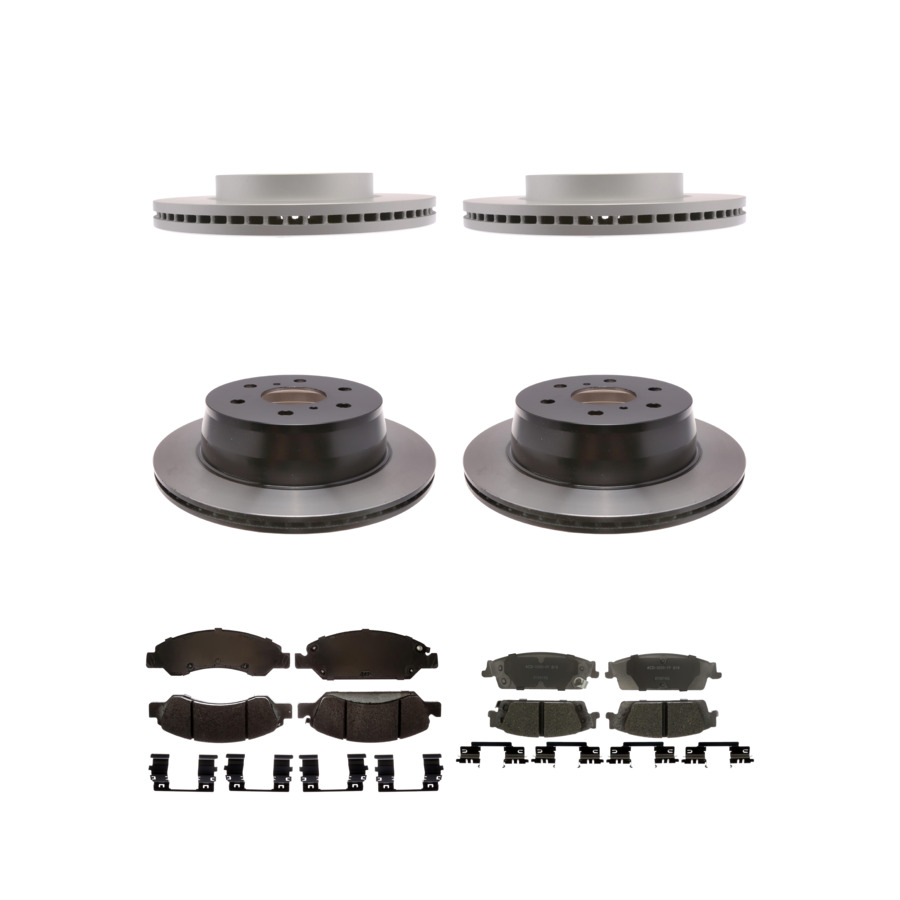ACDelco Disc Brake Pads and Rotors Kit Front Rear For 2019 Chevrolet Silverado