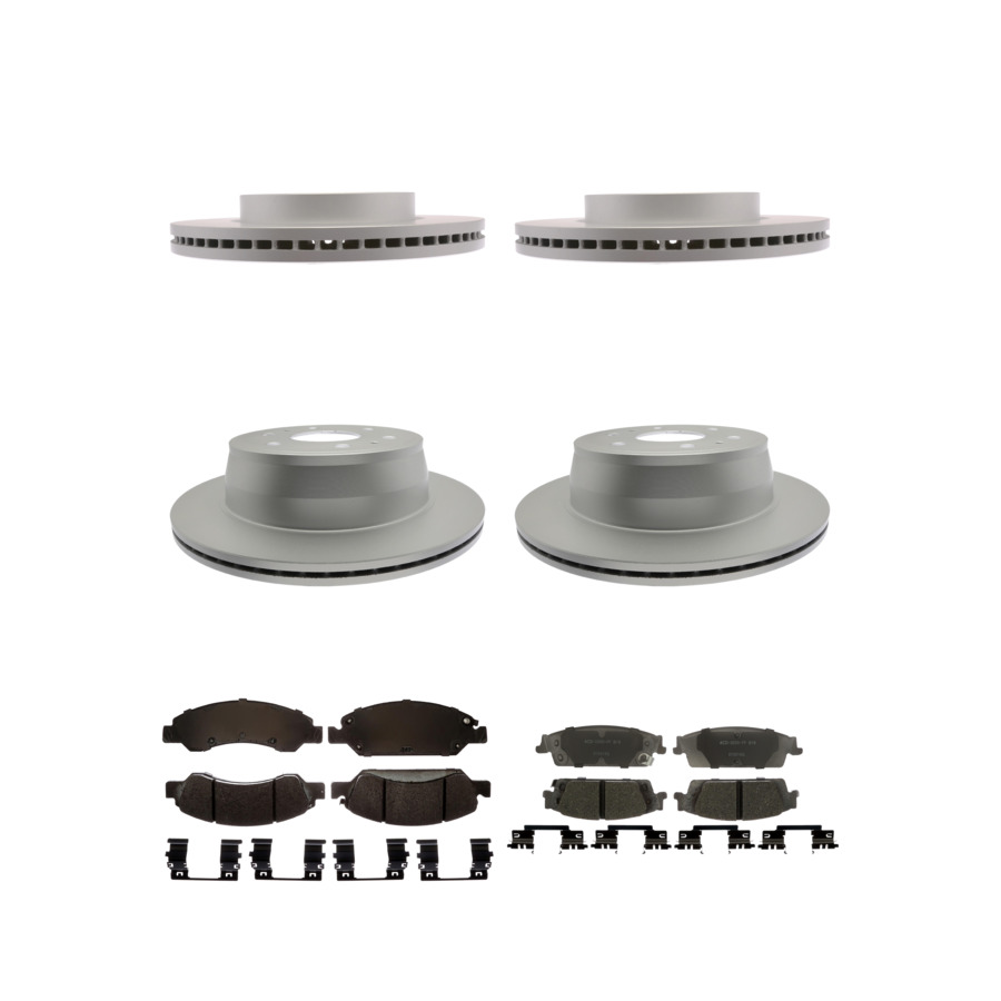 ACDelco Disc Brake Pads and Rotors Kit Front Rear For 2019 Chevrolet Silverado