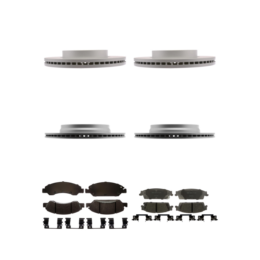 ACDelco Disc Brake Pads and Rotors Kit Front Rear For 2019 Chevrolet Silverado