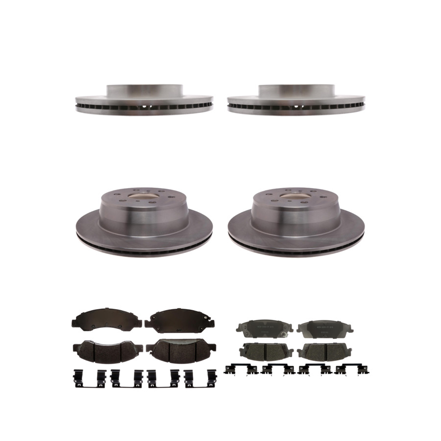 ACDelco Disc Brake Pads and Rotors Kit Front Rear For 2019 Chevrolet Silverado