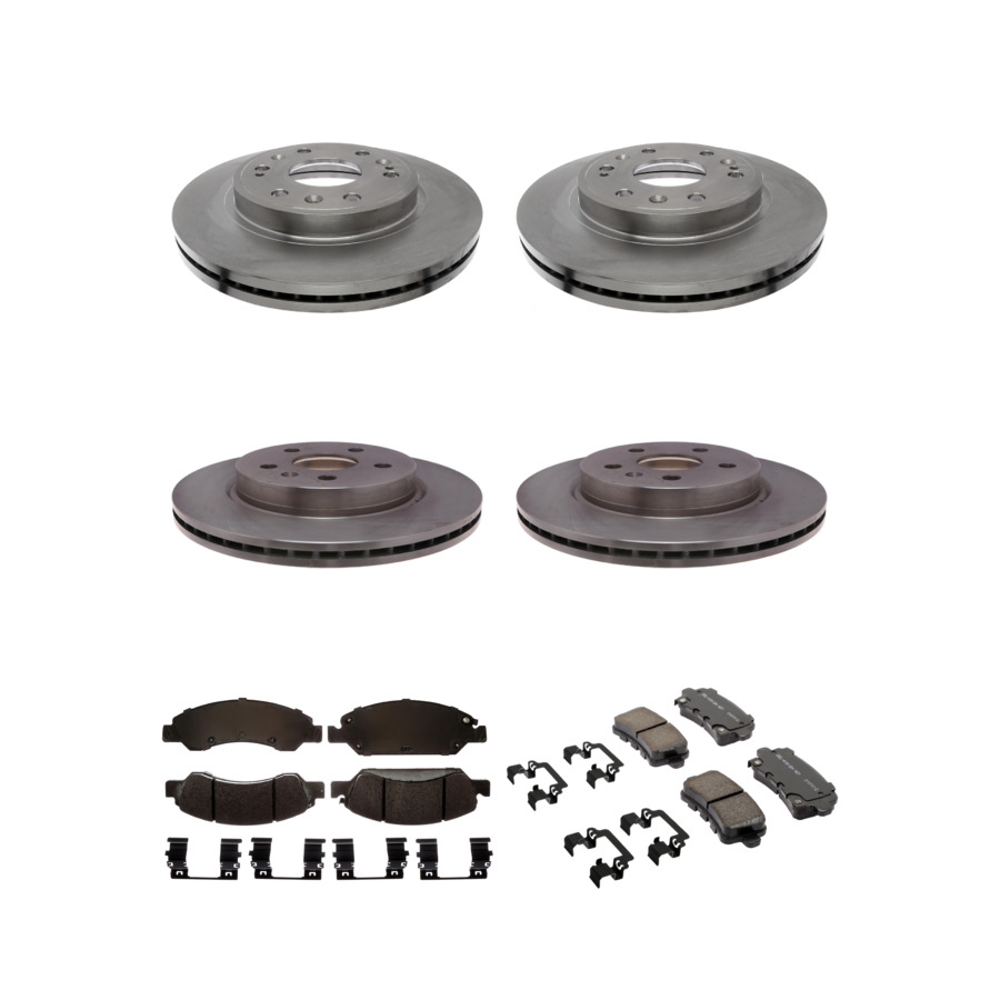 ACDelco Disc Brake Pads and Rotors Kit Front Rear For 2013-2019 Cadillac XTS