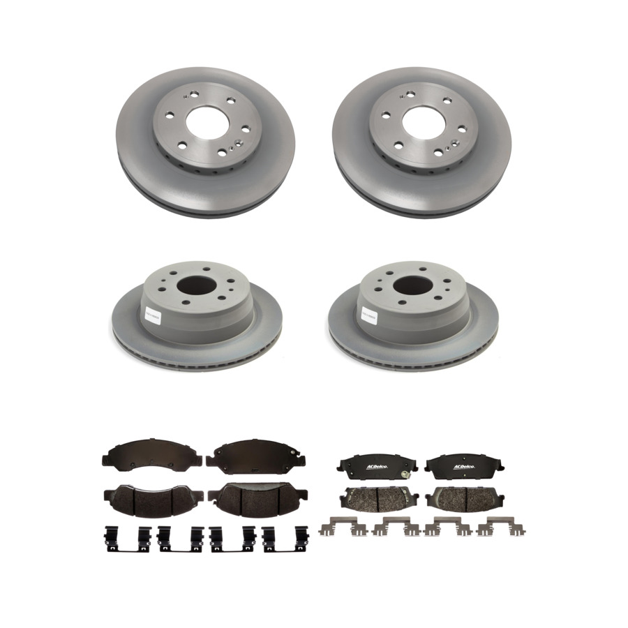 ACDelco Disc Brake Pads and Rotors Kit Front Rear For 15-20 Chevrolet Tahoe GMC