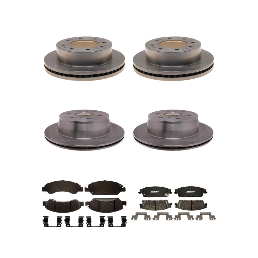 ACDelco Disc Brake Pads and Rotors Kit Front Rear For 17-19 Chevrolet Suburban