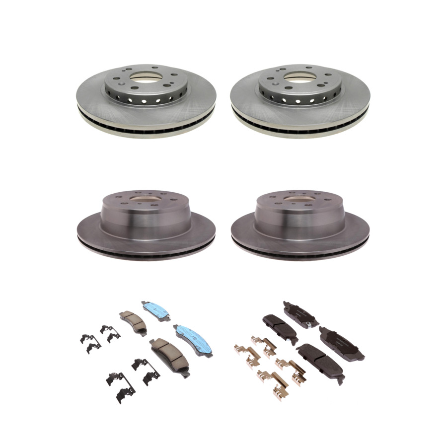 ACDelco Disc Brake Pads and Rotors Kit Front Rear For 09-14 Chevrolet Tahoe GMC