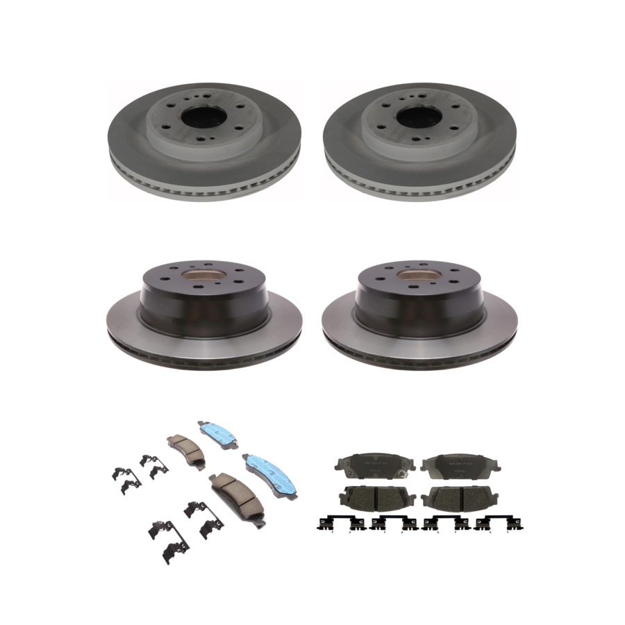 ACDelco Disc Brake Pads and Rotors Kit Front Rear For 15-20 Chevrolet Tahoe
