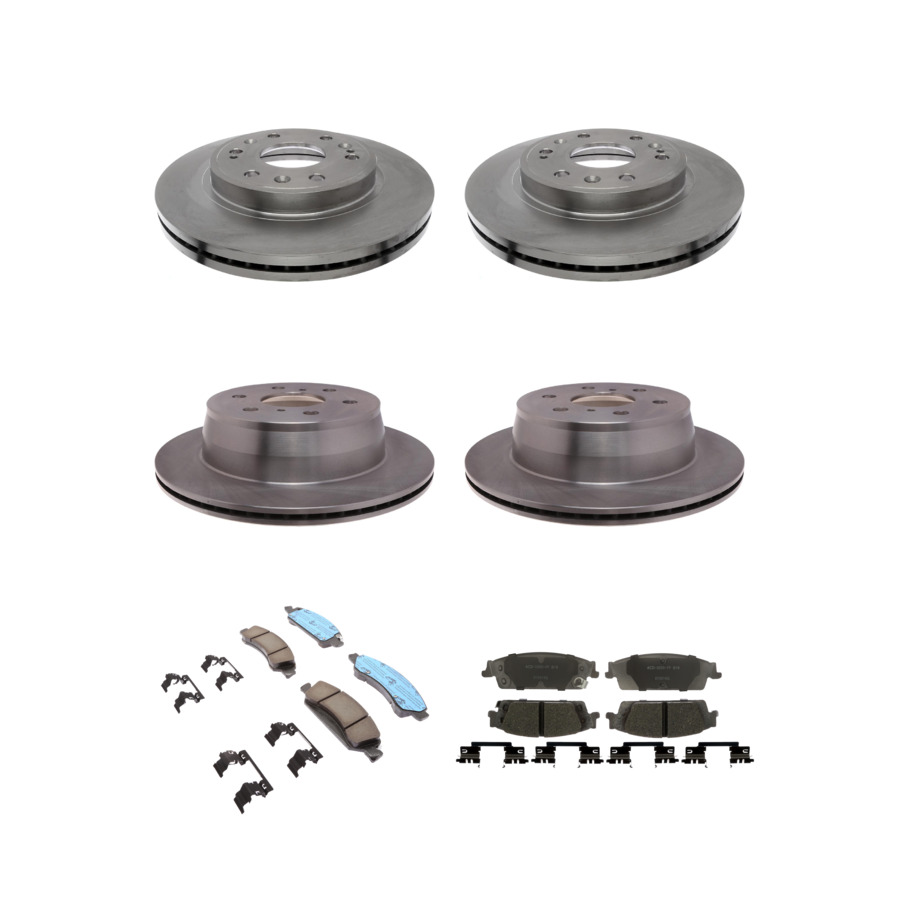 ACDelco Disc Brake Pads and Rotors Kit Front Rear For 15-20 Chevrolet Tahoe