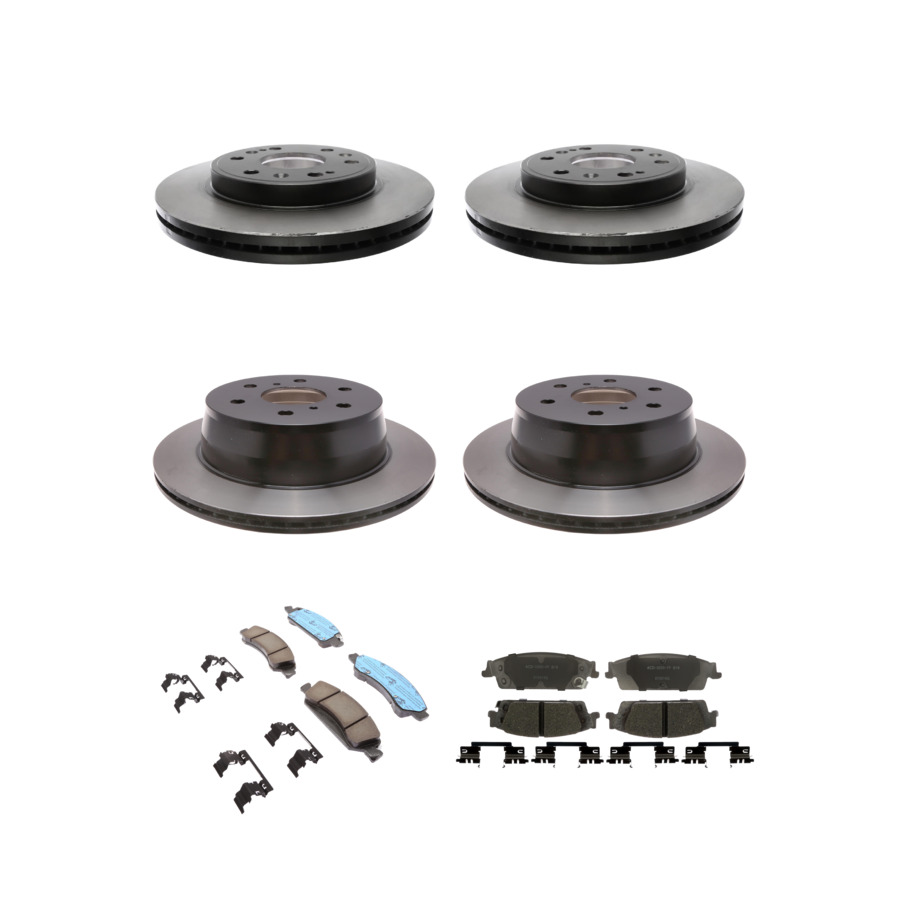 ACDelco Disc Brake Pads and Rotors Kit Front Rear For 15-20 Chevrolet Tahoe