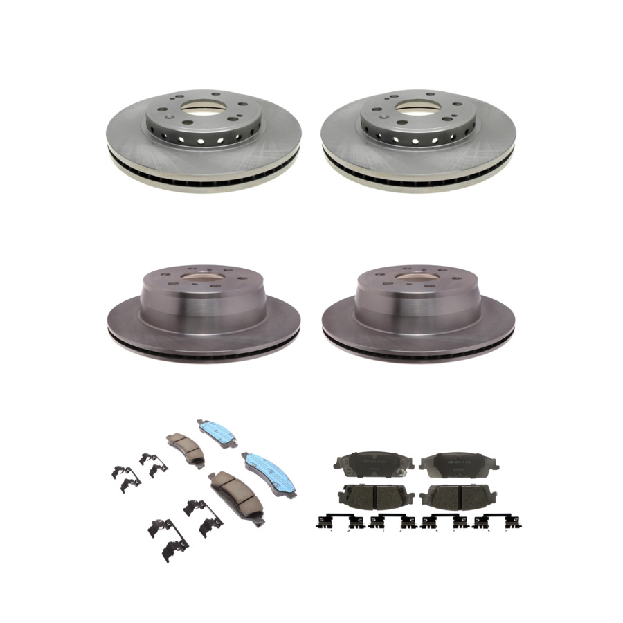 ACDelco Disc Brake Pads and Rotors Kit Front Rear For 2015-2020 Chevrolet Tahoe