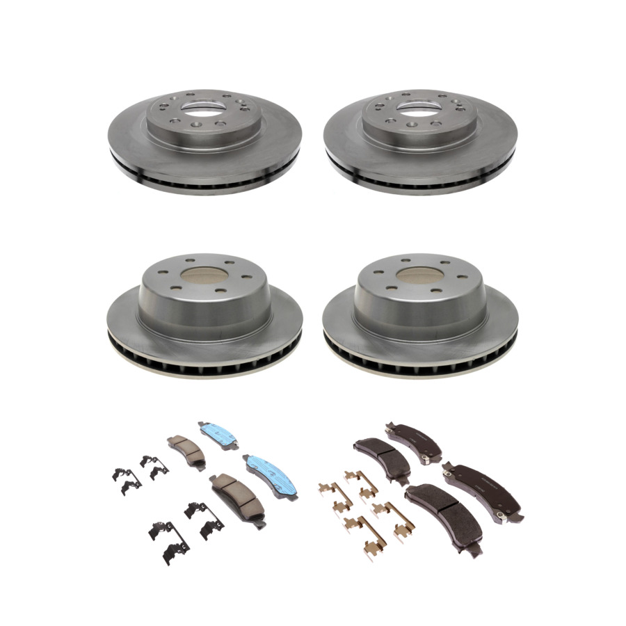 ACDelco Disc Brake Pads and Rotors Kit Front Rear For 09-14 Chevrolet Express