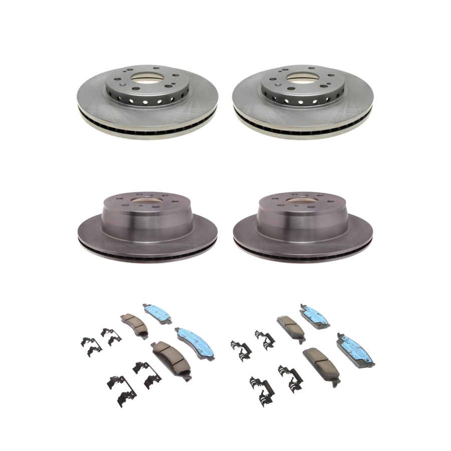 ACDelco Disc Brake Pads and Rotors Kit Front Rear For 09-14 Chevrolet Tahoe GMC