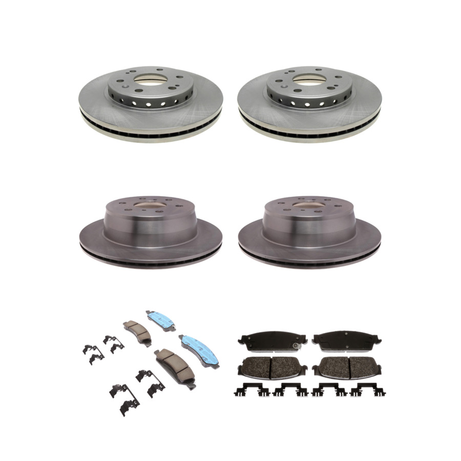 ACDelco Disc Brake Pads and Rotors Kit Front Rear For 09-14 Chevrolet Tahoe GMC