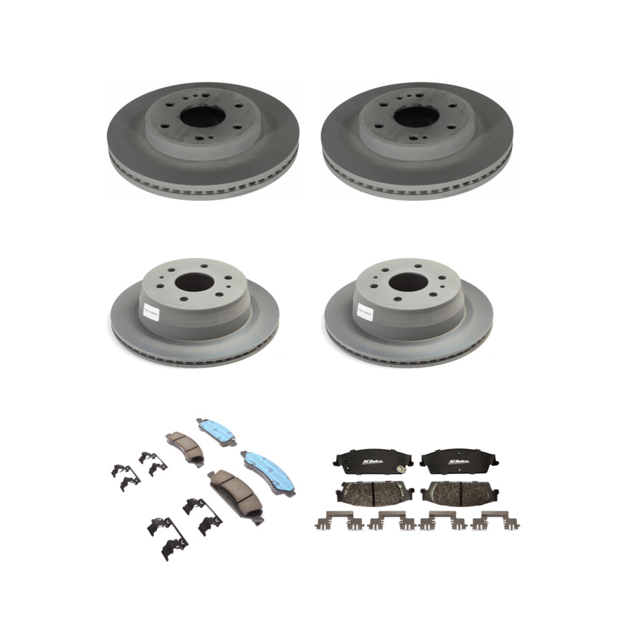 ACDelco Disc Brake Pads and Rotors Kit Front Rear For 15-20 Chevrolet Tahoe