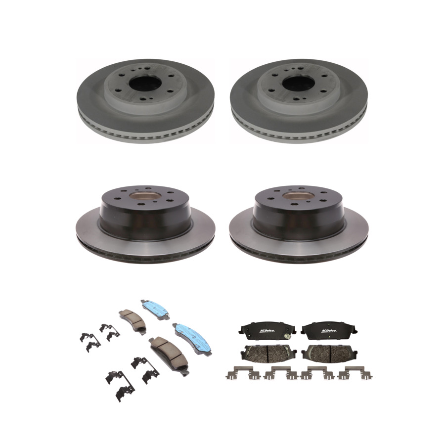 ACDelco Disc Brake Pads and Rotors Kit Front Rear For 15-20 Chevrolet Tahoe