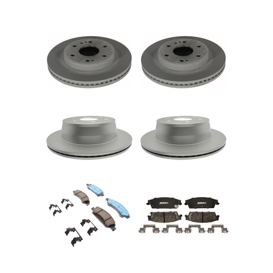 ACDelco Disc Brake Pads and Rotors Kit Front Rear For 15-20 Chevrolet Tahoe