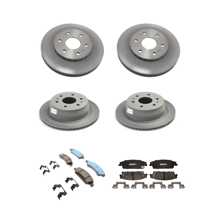 ACDelco Disc Brake Pads and Rotors Kit Front Rear For 2015-2020 Chevrolet Tahoe