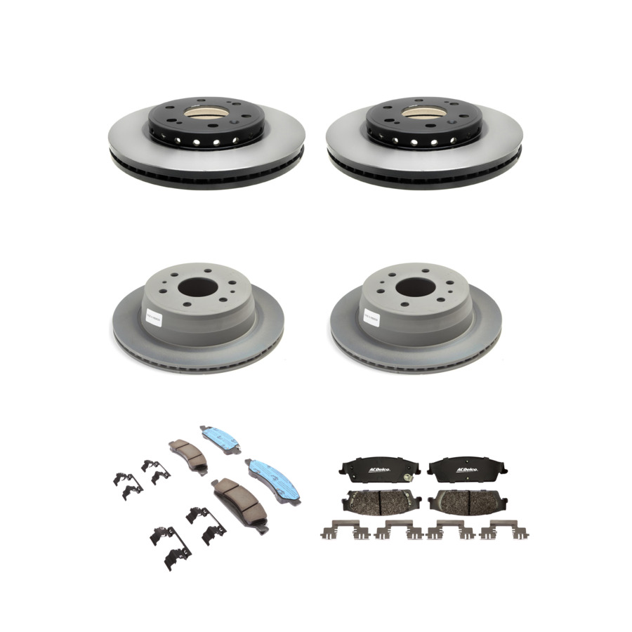 ACDelco Disc Brake Pads and Rotors Kit Front Rear For 2015-2020 Chevrolet Tahoe