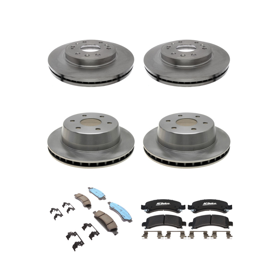 ACDelco Disc Brake Pads and Rotors Kit Front Rear For 09-14 Chevrolet Express