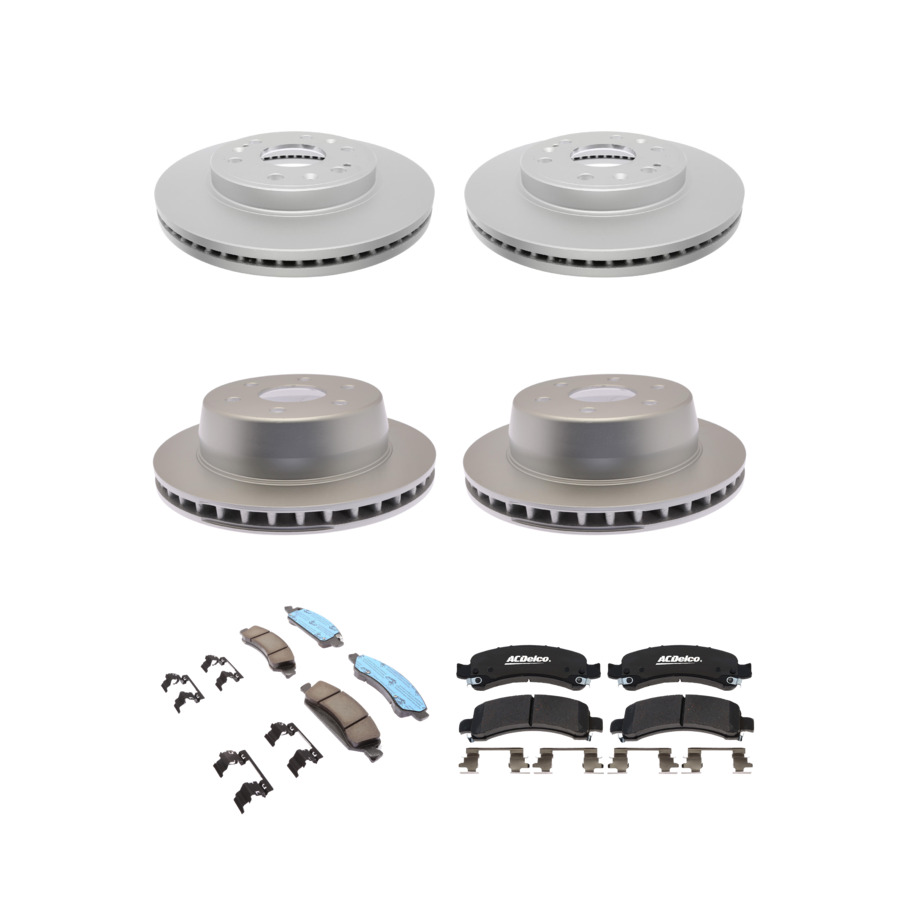 ACDelco Disc Brake Pads and Rotors Kit Front Rear For 09-14 Chevrolet Express