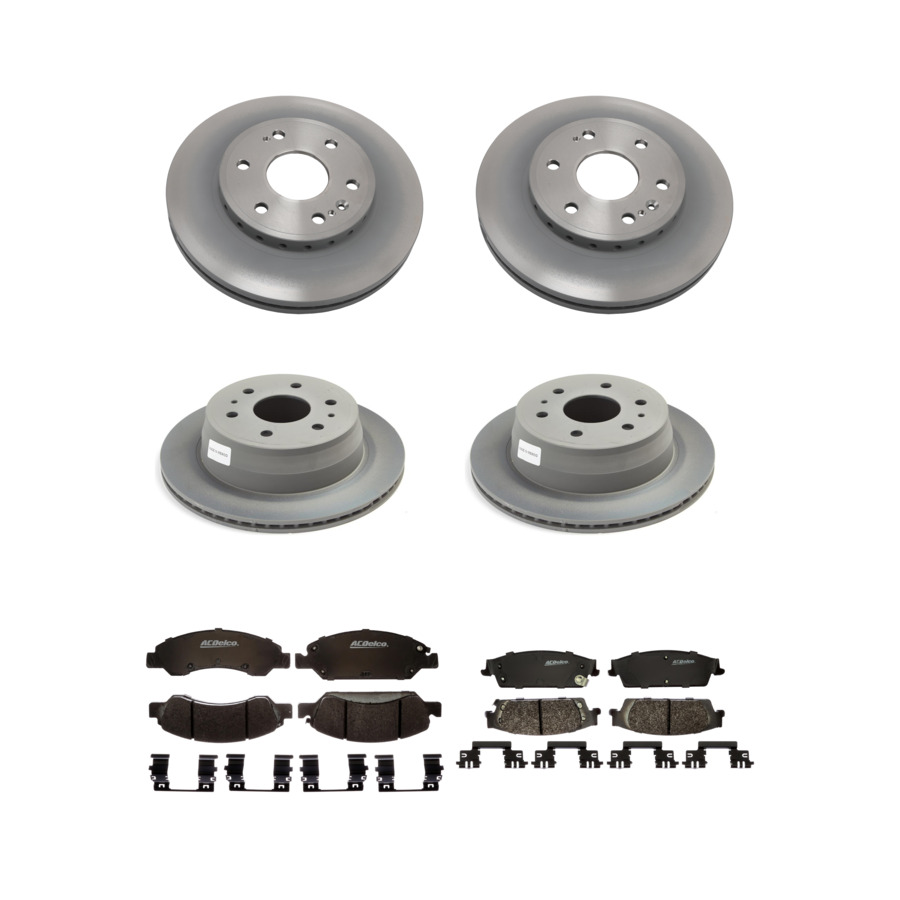 ACDelco Disc Brake Pads and Rotors Kit Front Rear For 2015-2020 Chevrolet Tahoe