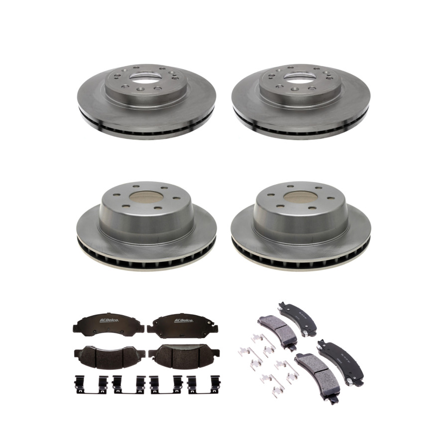 ACDelco Disc Brake Pads and Rotors Kit Front Rear For 09-14 Chevrolet Express